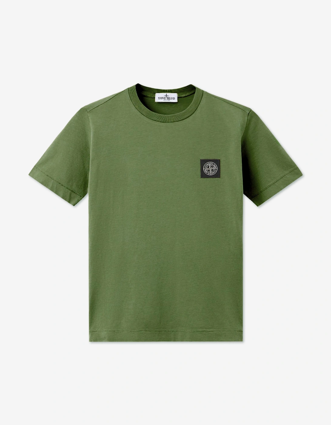 Stone Island Boys 30/1 Cotton Jersey T-Shirt in Green