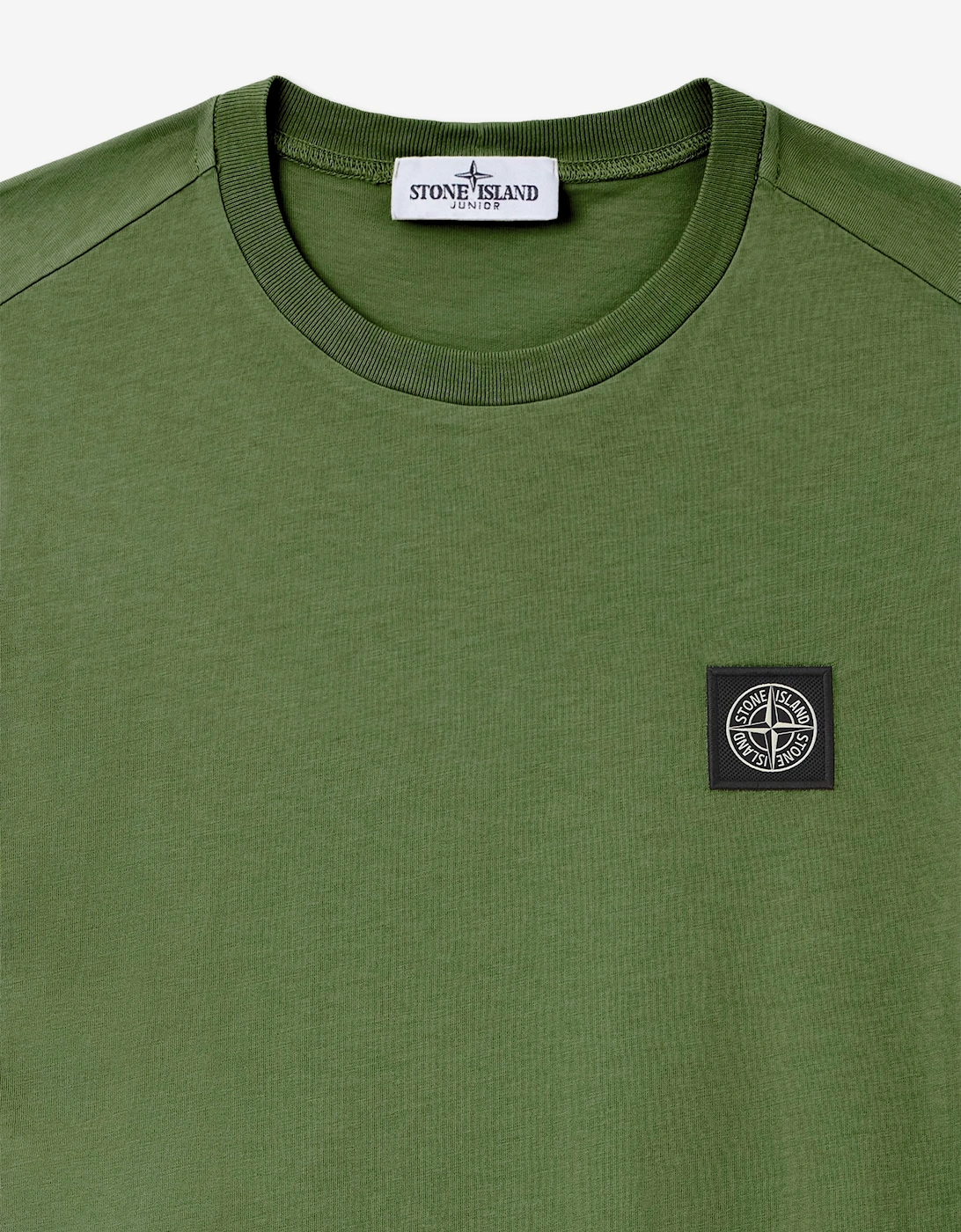 Stone Island Boys 30/1 Cotton Jersey T-Shirt in Green