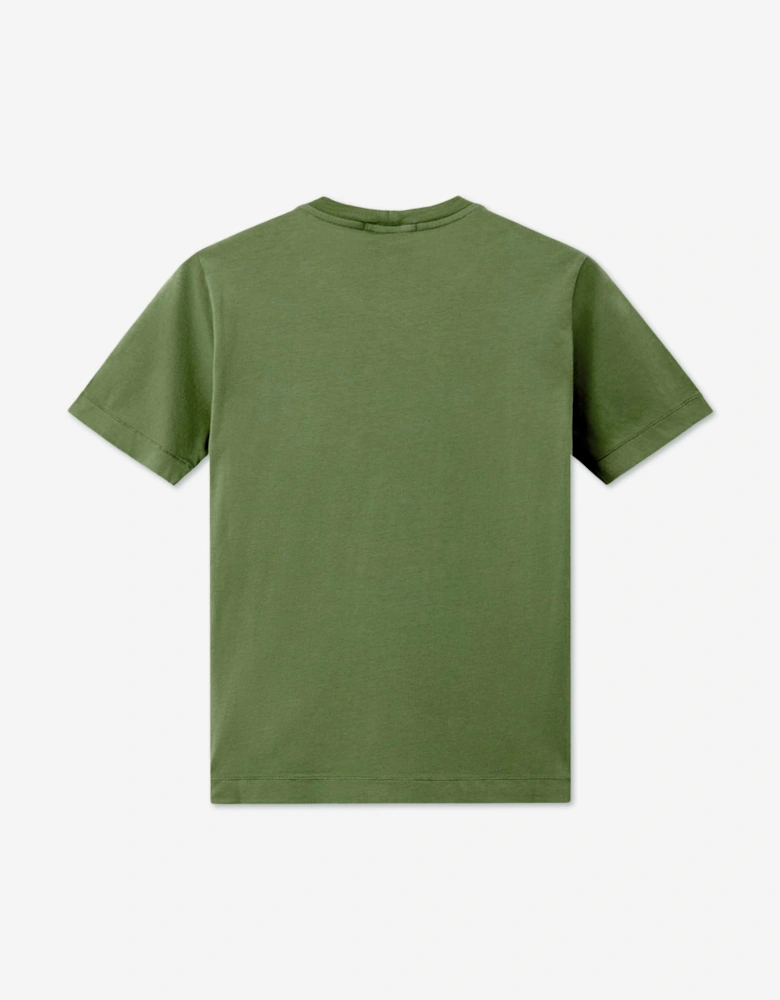 Stone Island Boys 30/1 Cotton Jersey T-Shirt in Green