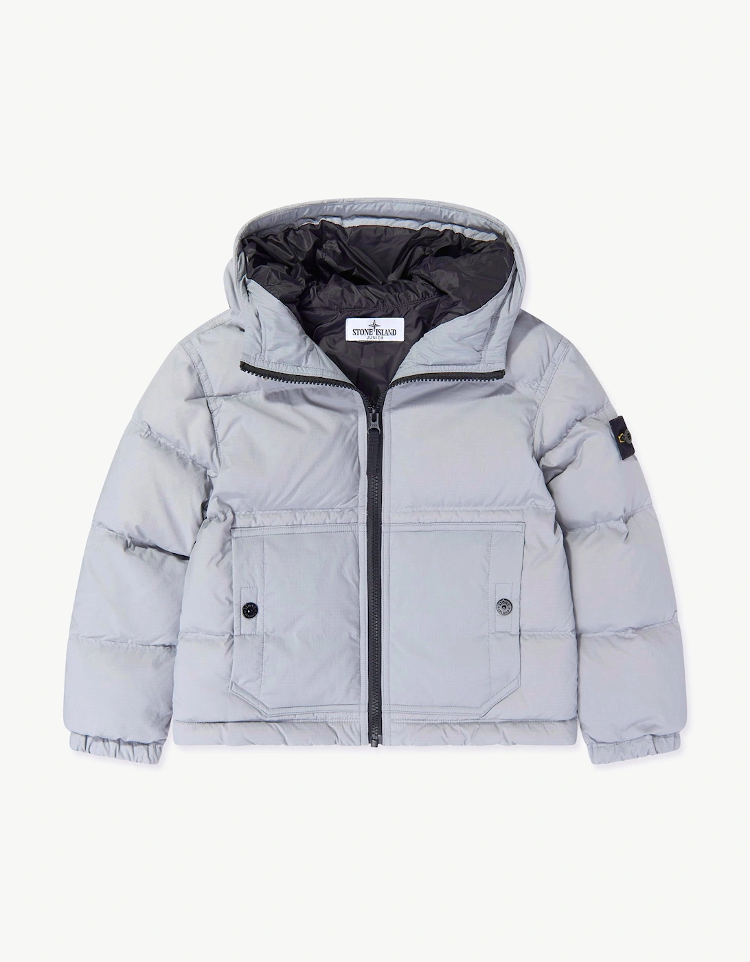 Stone Island Boys Grey  Matt Ripstop Cordura Puffer Jacket  - Size 8 Years Kids