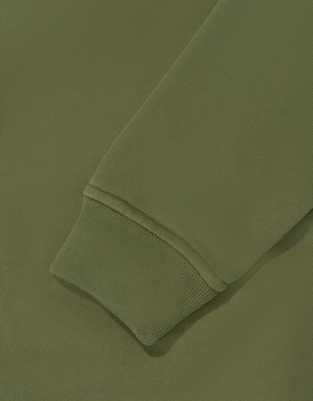 Stone Island Boys Brushed Organic Fleece Half Zip Sweatshirt in Green