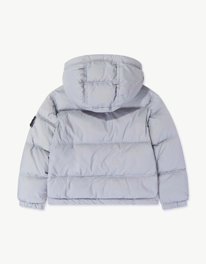 Stone Island Boys Matt Ripstop Cordura Puffer Jacket in Grey