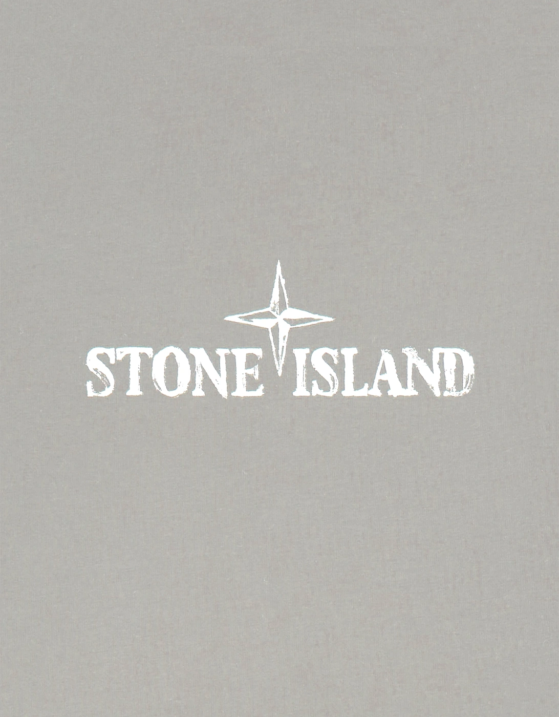 Stone Island Boys Cotton Logo Print T-Shirt in Grey