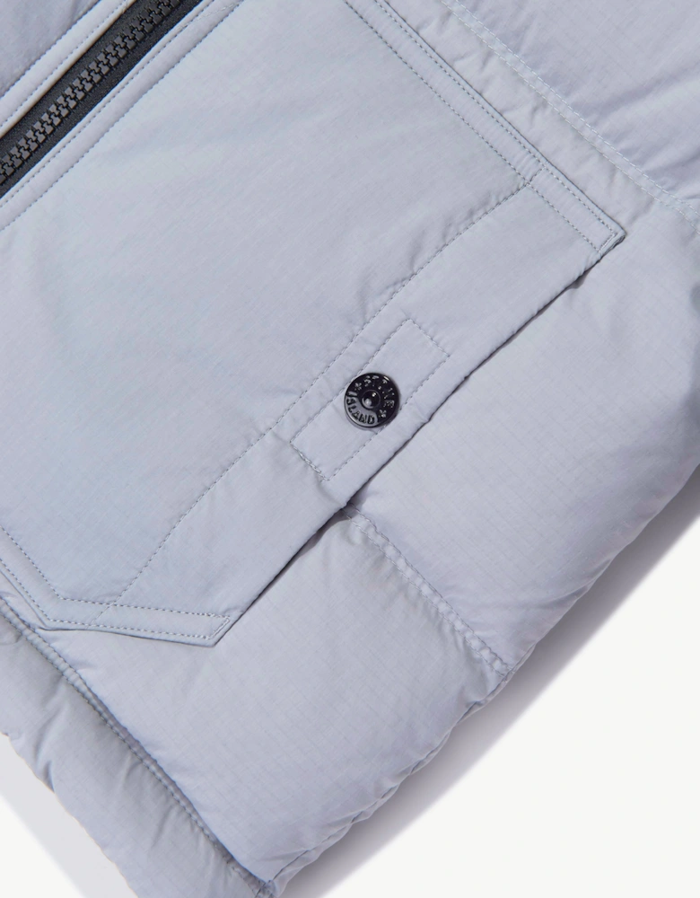Stone Island Boys Matt Ripstop Cordura Puffer Jacket in Grey