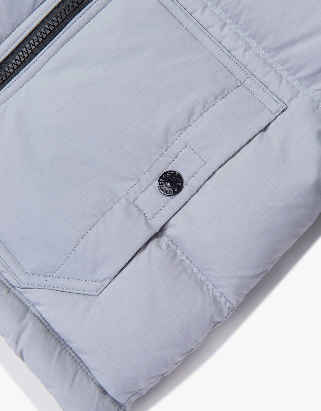 Stone Island Boys Matt Ripstop Cordura Puffer Jacket in Grey