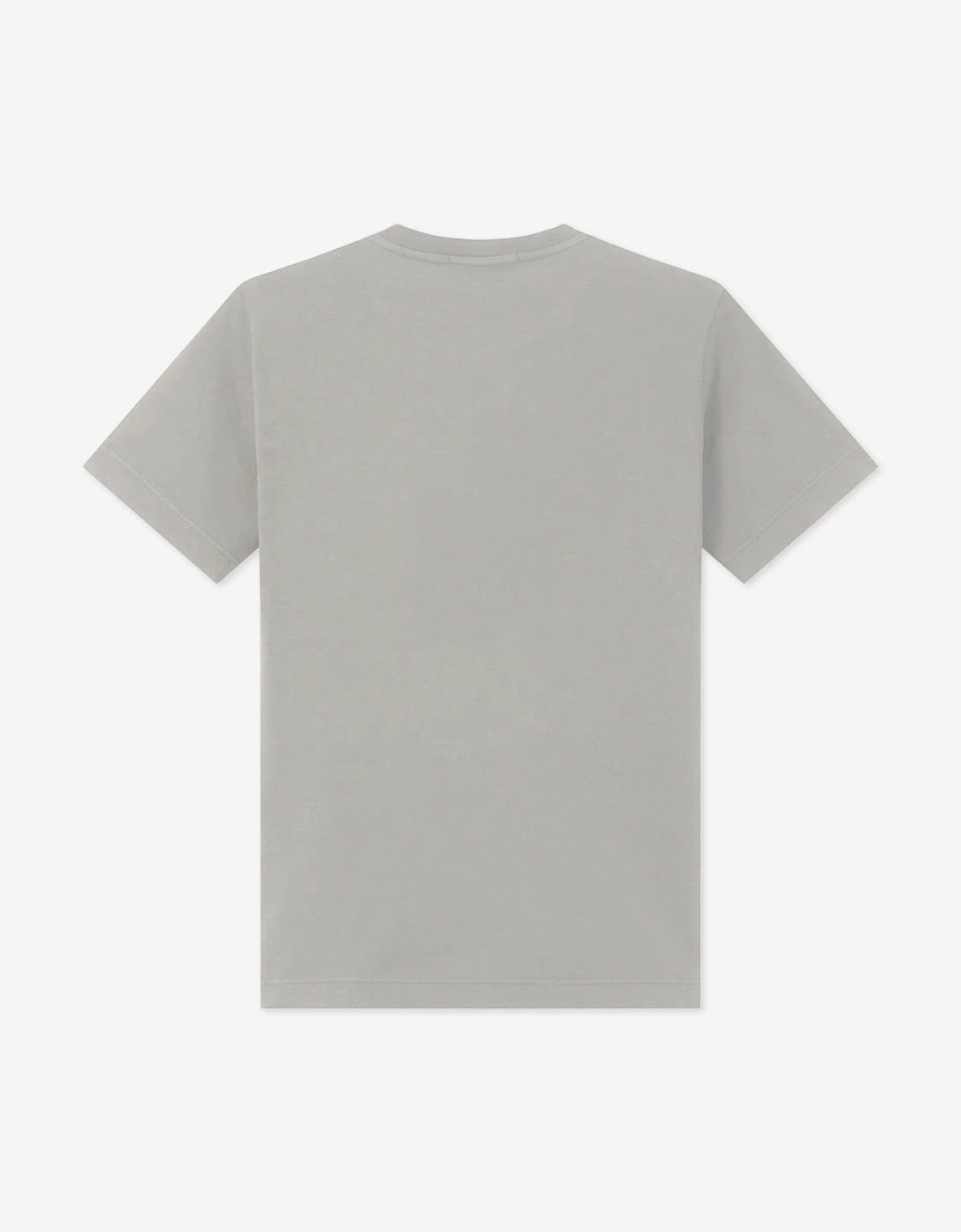 Stone Island Boys Cotton Logo Print T-Shirt in Grey