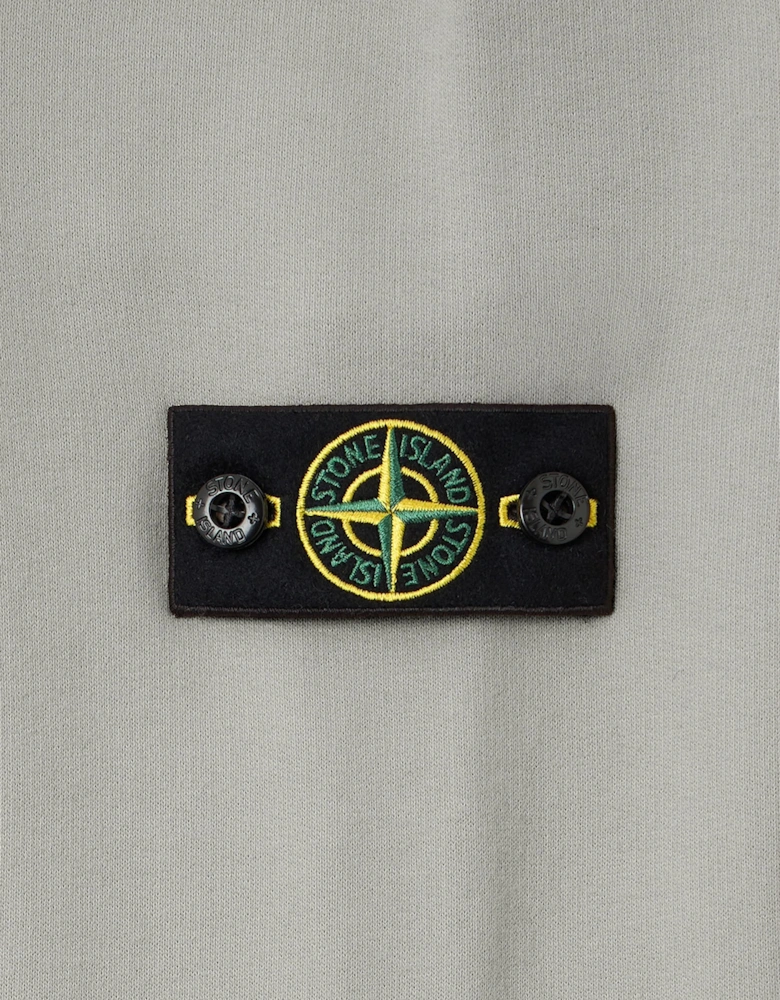 Stone Island Boys Brushed Cotton Fleece Sweatshirt in Grey