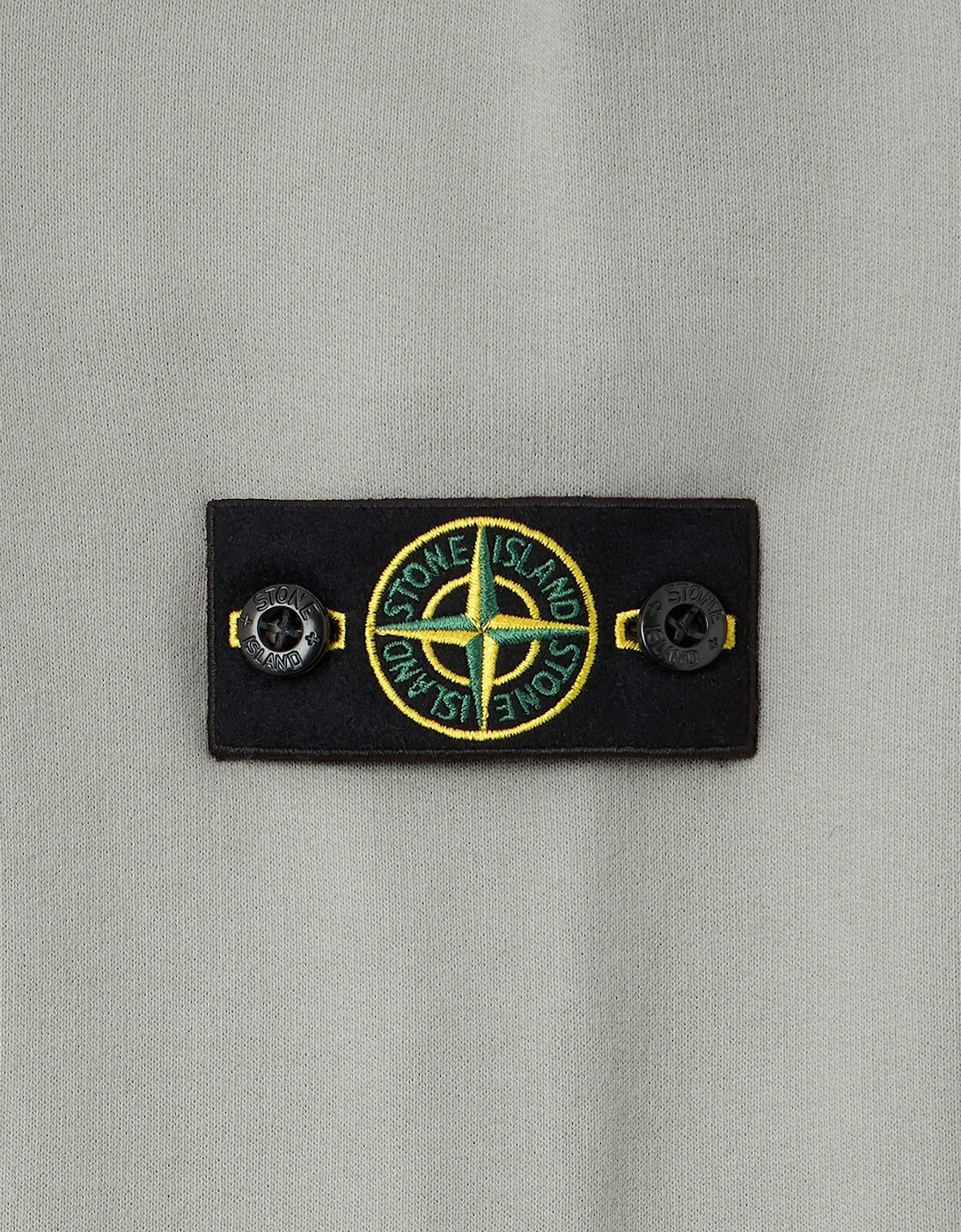Stone Island Boys Brushed Cotton Fleece Sweatshirt in Grey
