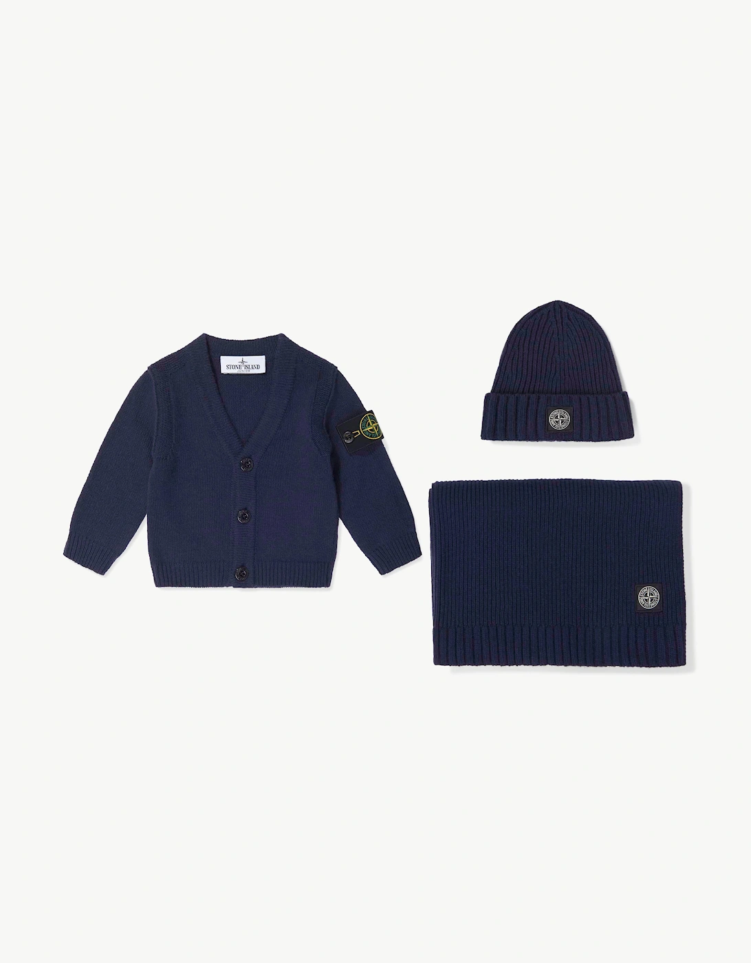 Stone Island Baby Boys Cardigan Gift Set in Navy