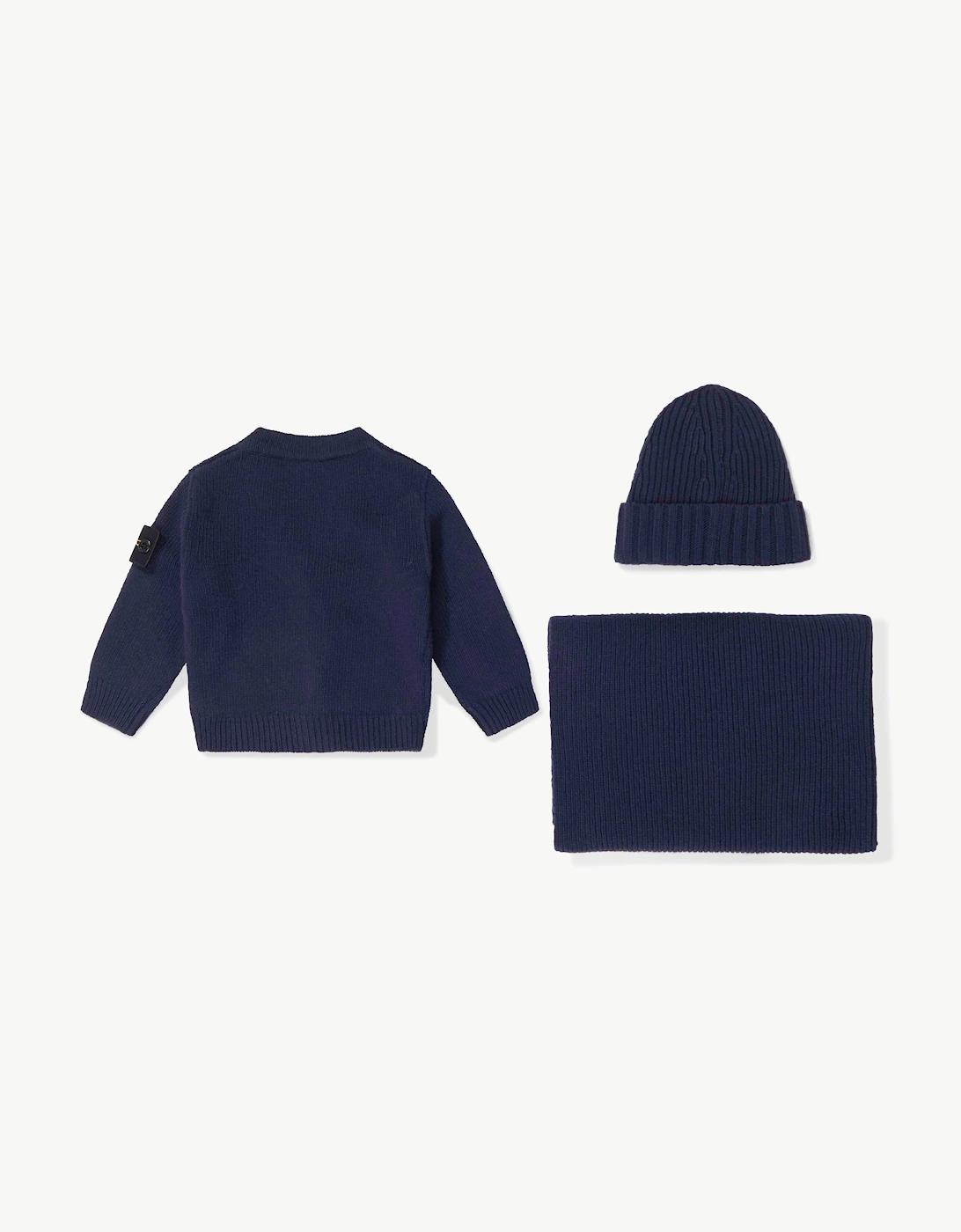 Stone Island Baby Boys Cardigan Gift Set in Navy