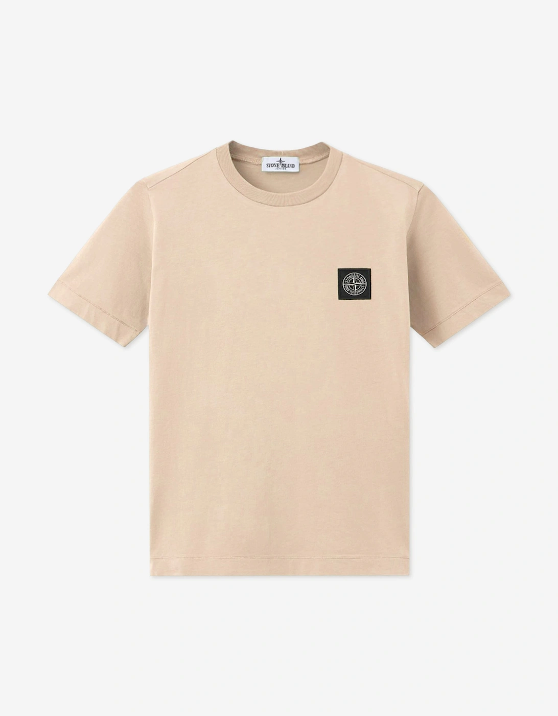 Stone Island Boys 30/1 Cotton Jersey T-Shirt in Beige
