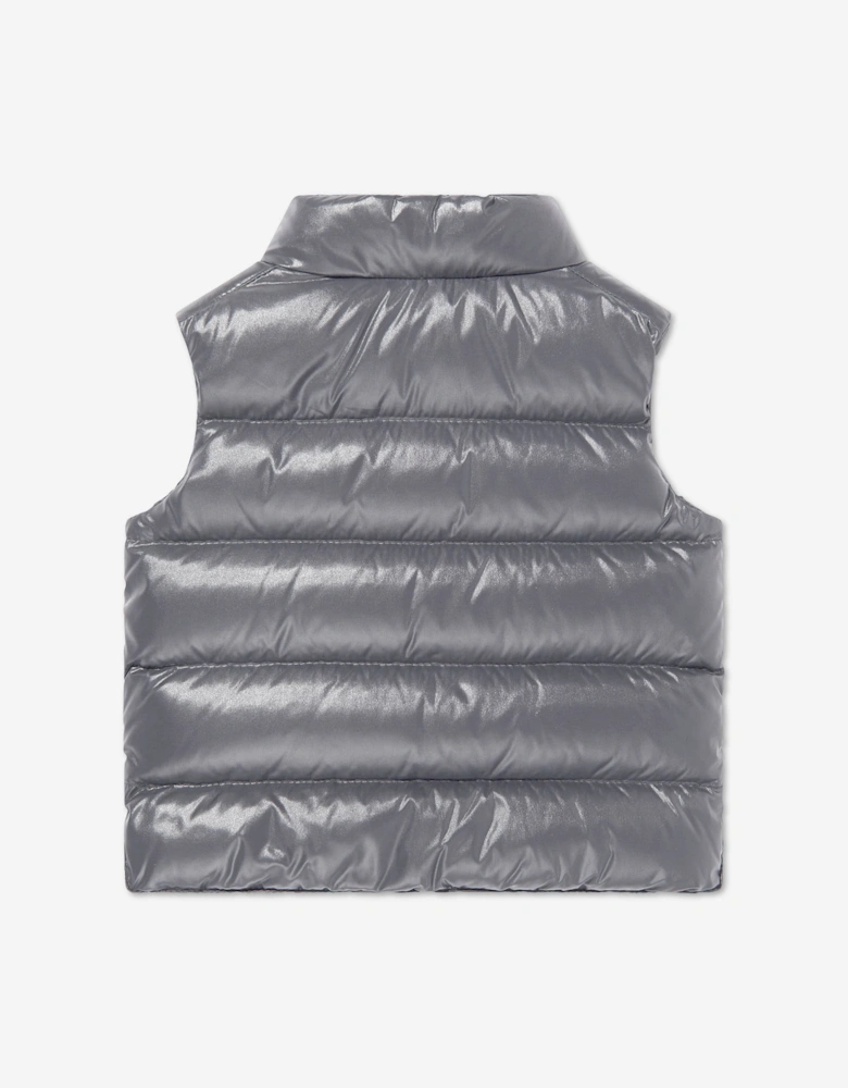 Moncler Enfant Baby Boys Down Padded Bernard Gilet in Grey
