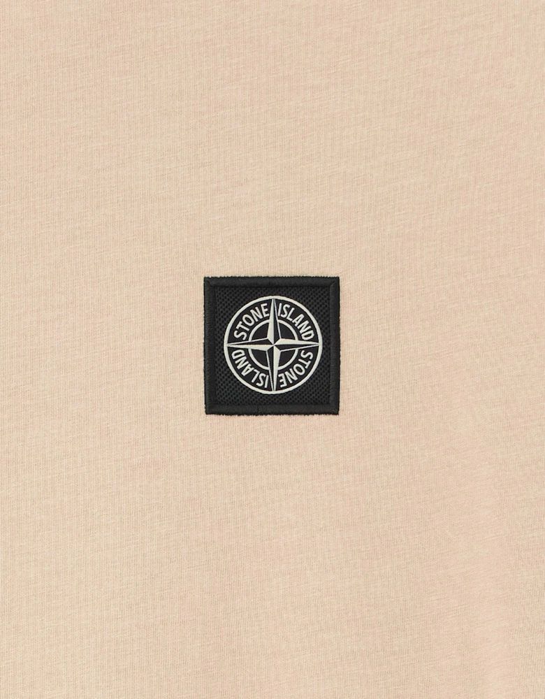 Stone Island Boys 30/1 Cotton Jersey T-Shirt in Beige