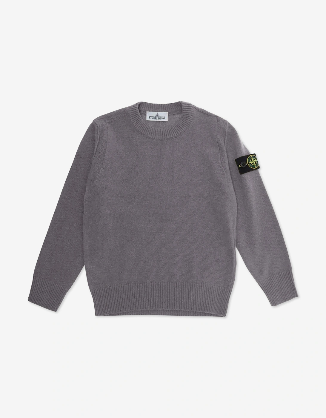 Stone Island Boys Wool and Cashmere Jumper in Brown