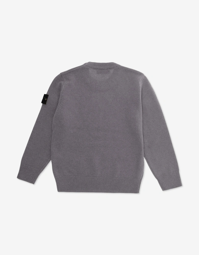 Stone Island Boys Wool and Cashmere Jumper in Brown