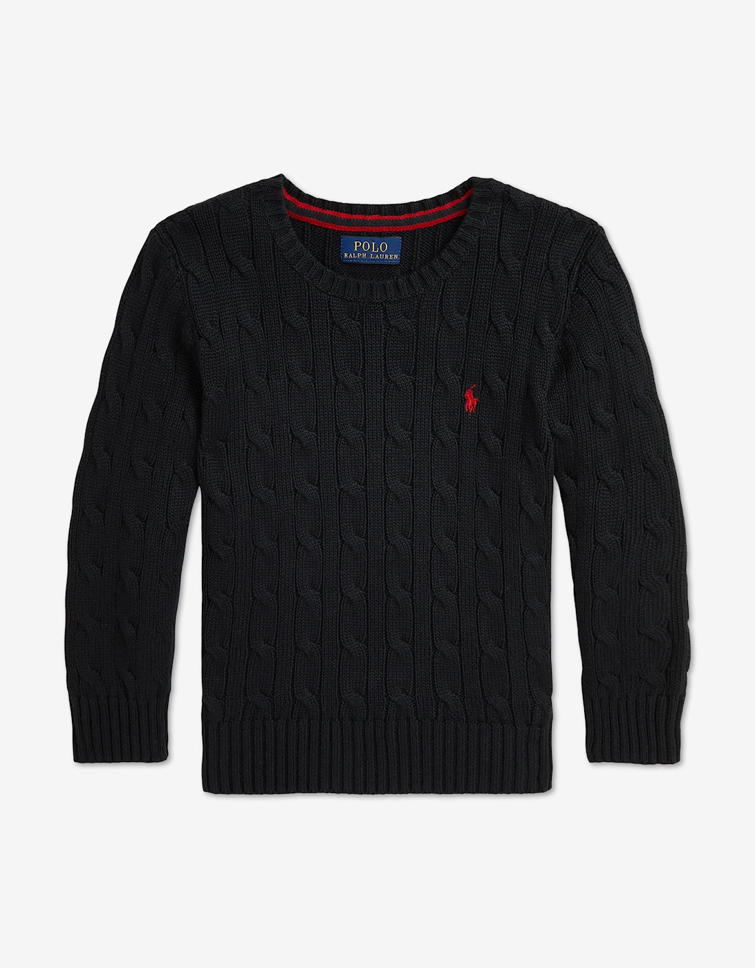 Ralph Lauren Boy's Ralph Lauren Boys Cable Knit Jumper in Black