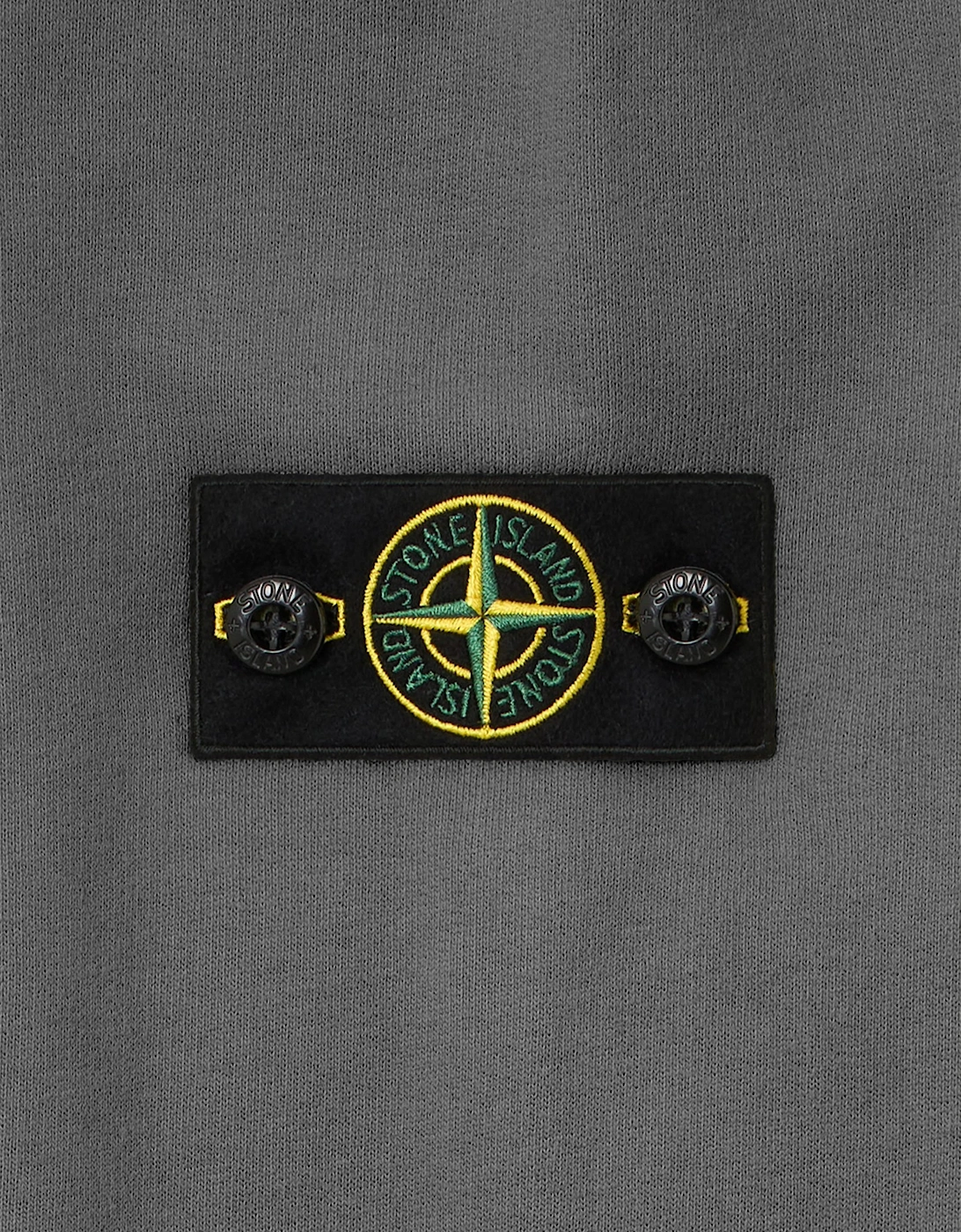 Stone Island Boys Brushed Cotton Fleece Sweatshirt in Grey