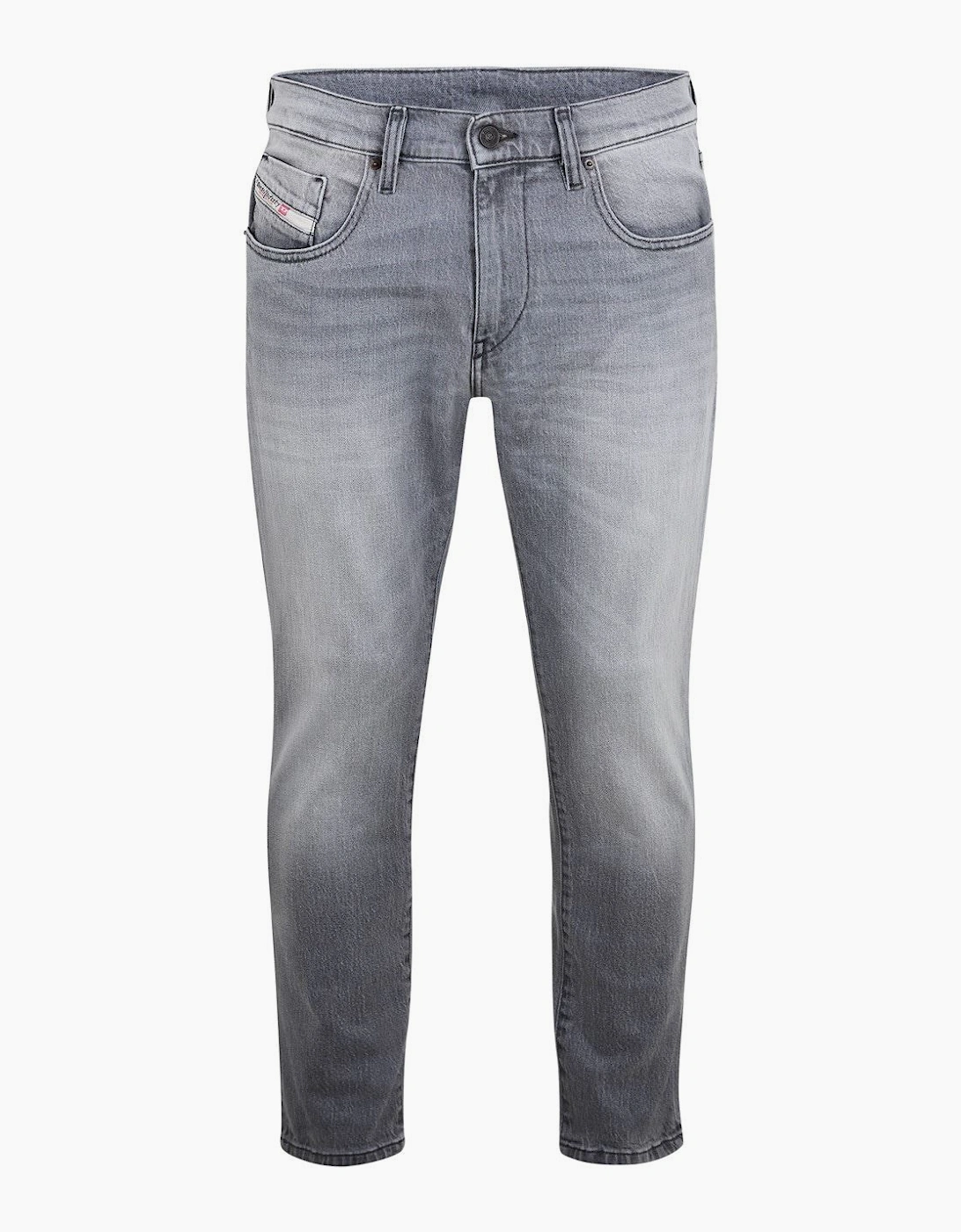 Diesel Men's Grey Five Pocket Straight Leg Jeans - Size 29/30