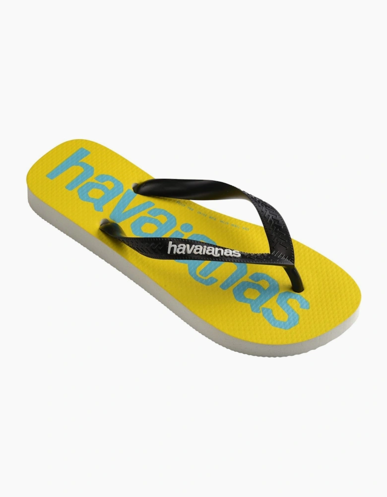 Womens Hav. Top Logomania 2 Navy Blue 39 4 Flip Flops