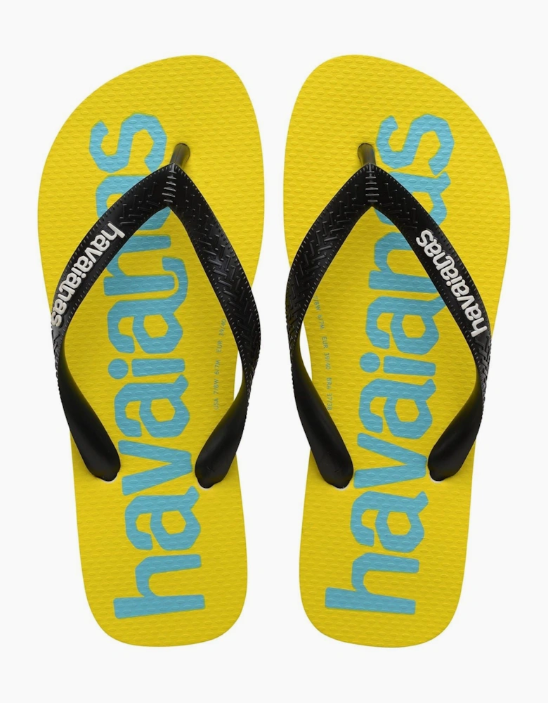 Womens Hav. Top Logomania 2 Navy Blue 39 4 Flip Flops