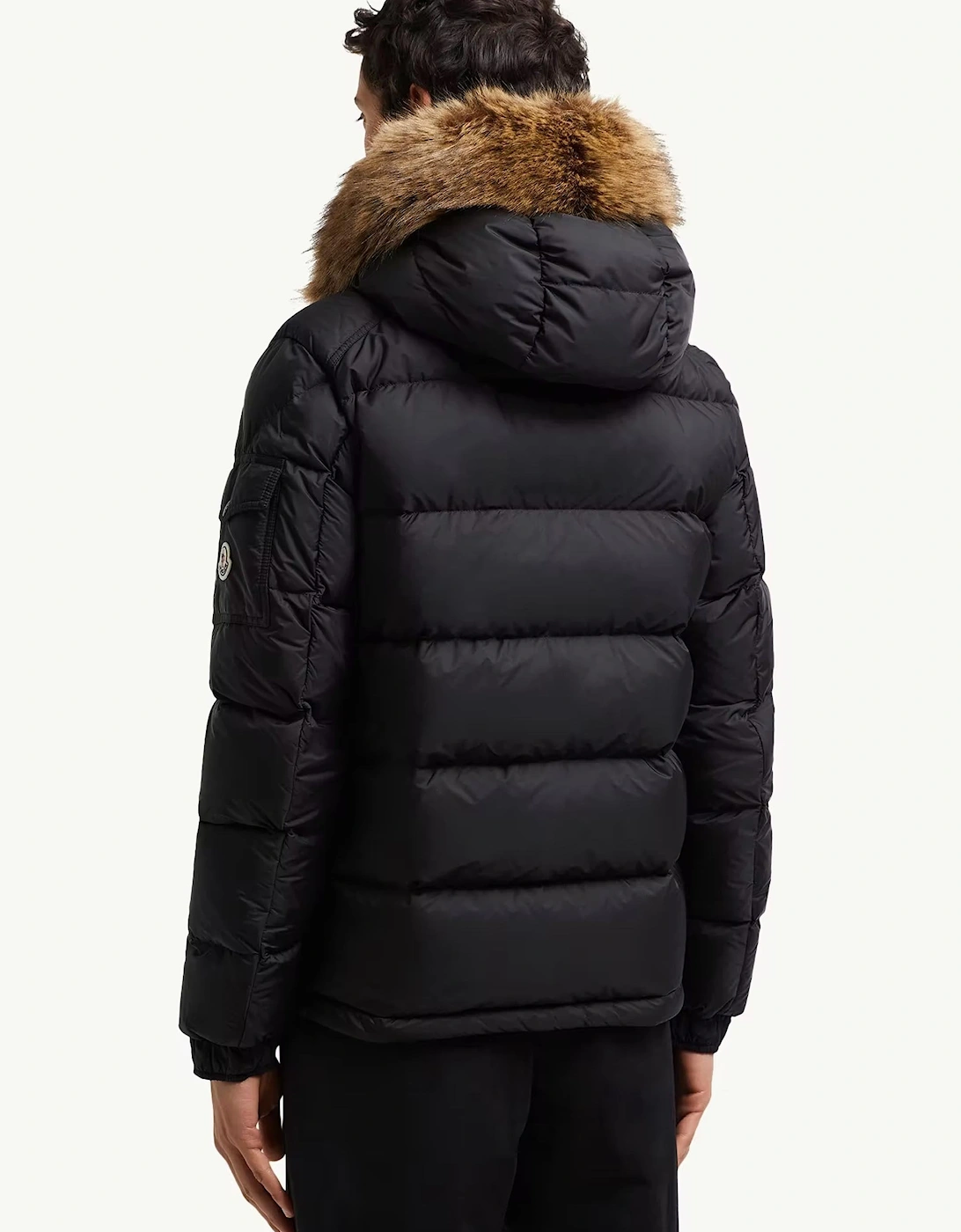Moncler Maya Fur Jacket Black