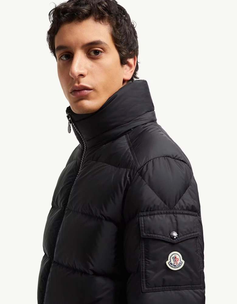 Moncler Maya Fur Jacket Black