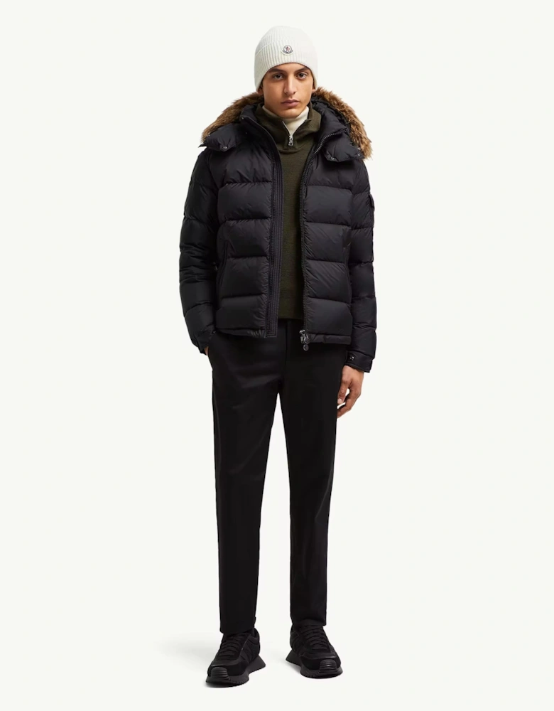 Moncler Maya Fur Jacket Black