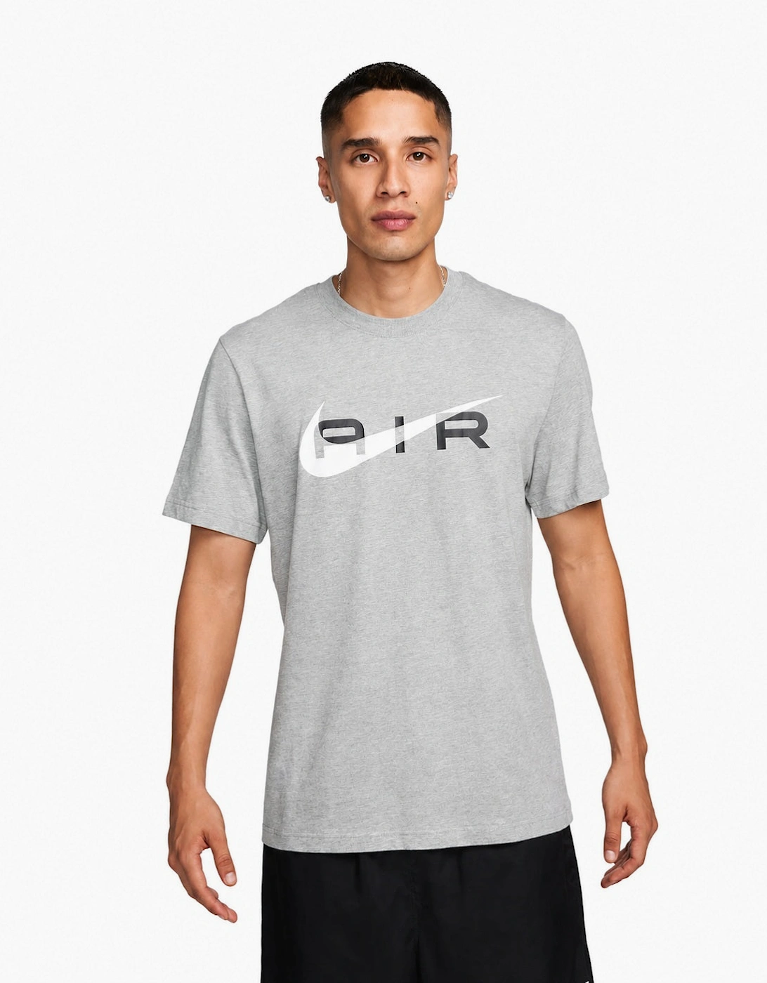 Men's Nike Air Swoosh T-Shirt Grey - Size, 38