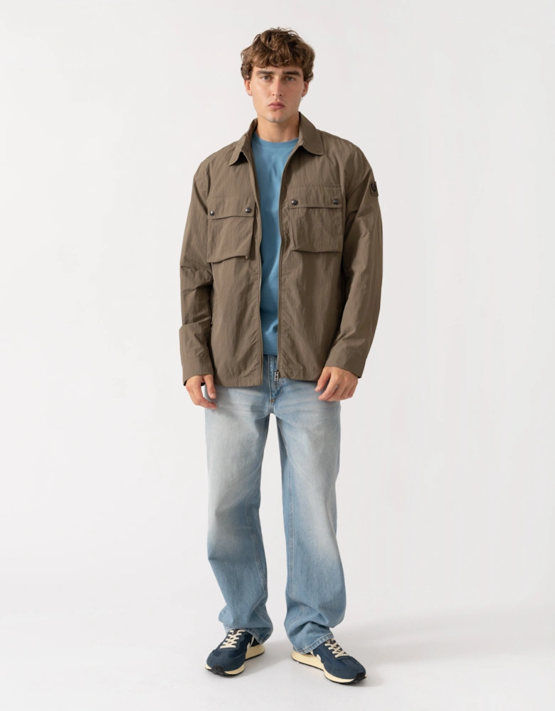 Belstaff Mens Tourer Overshirt - Khaki Green