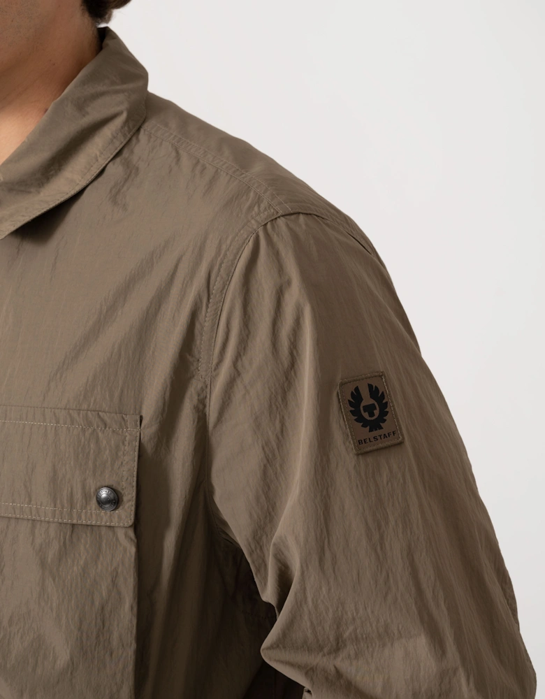 Belstaff Mens Tourer Overshirt - Khaki Green