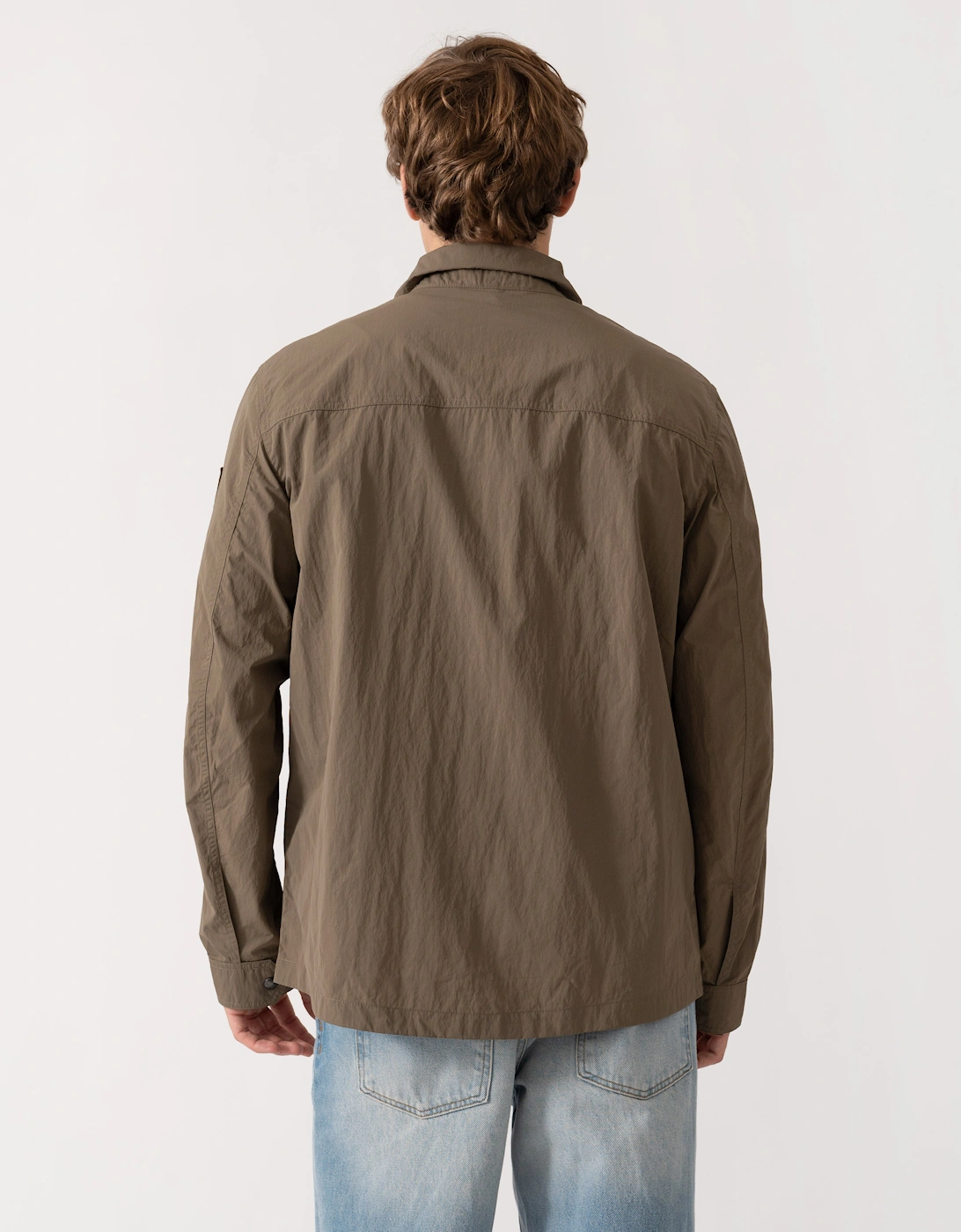 Belstaff Mens Tourer Overshirt - Khaki Green