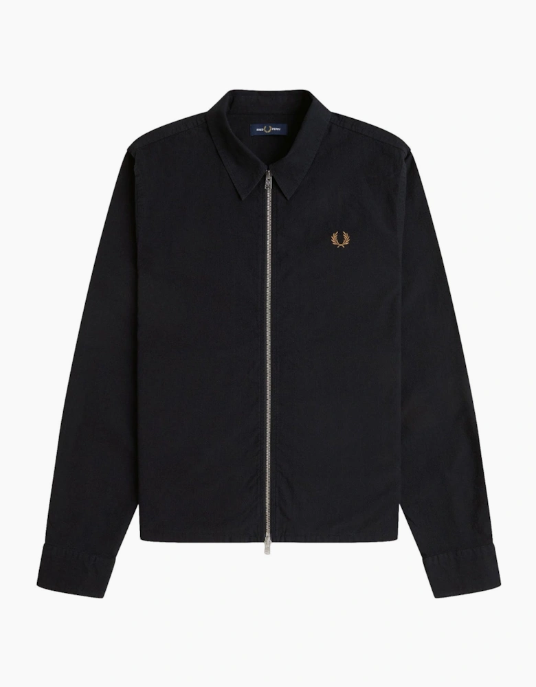 Fred Perry Seersucker Zip Through Overshirt