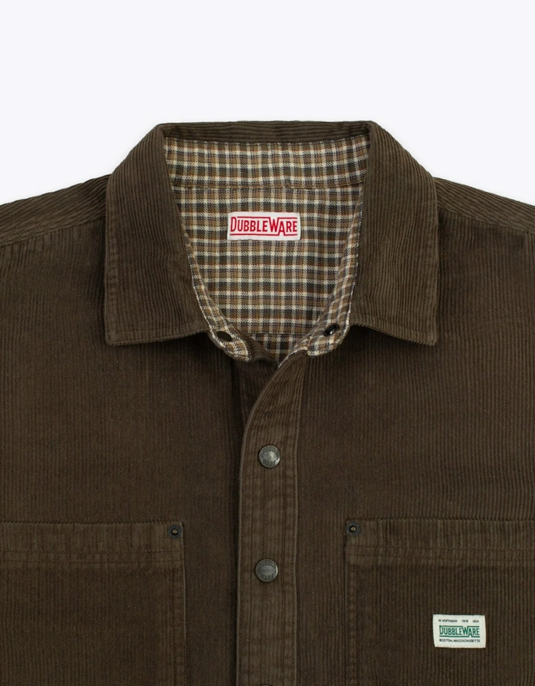 Dubbleware Lined Snap Corduroy Overshirt