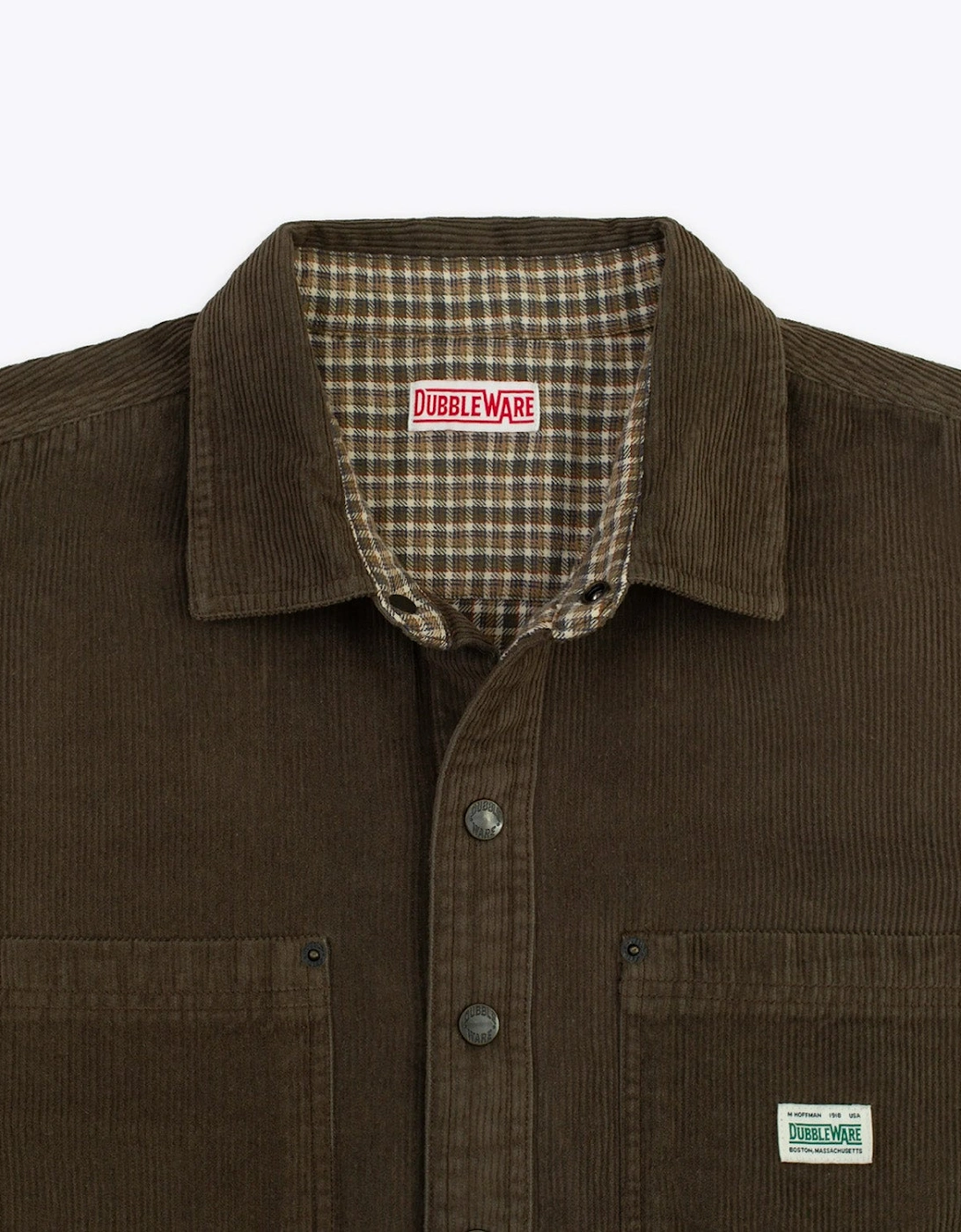 Dubbleware Lined Snap Corduroy Overshirt