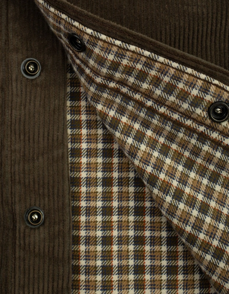 Dubbleware Lined Snap Corduroy Overshirt