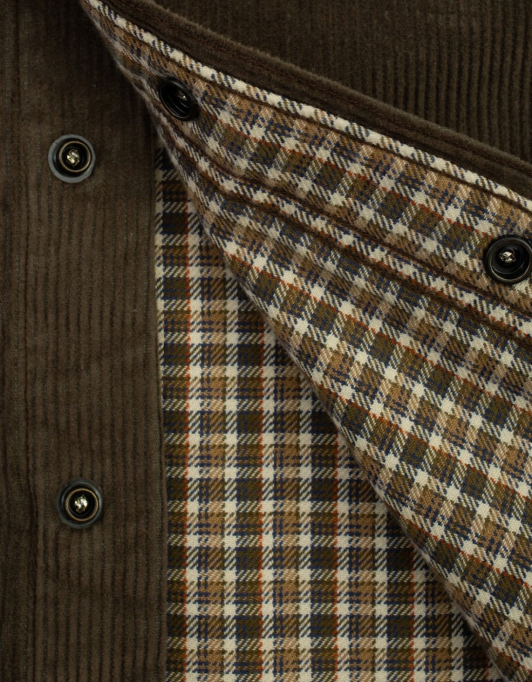 Dubbleware Lined Snap Corduroy Overshirt