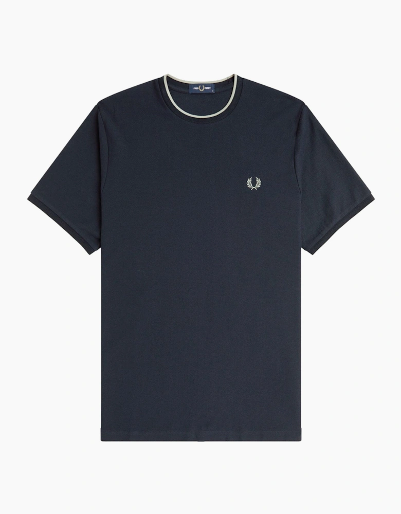 Fred Perry Trim Detail Crepe Piqué T-Shirt