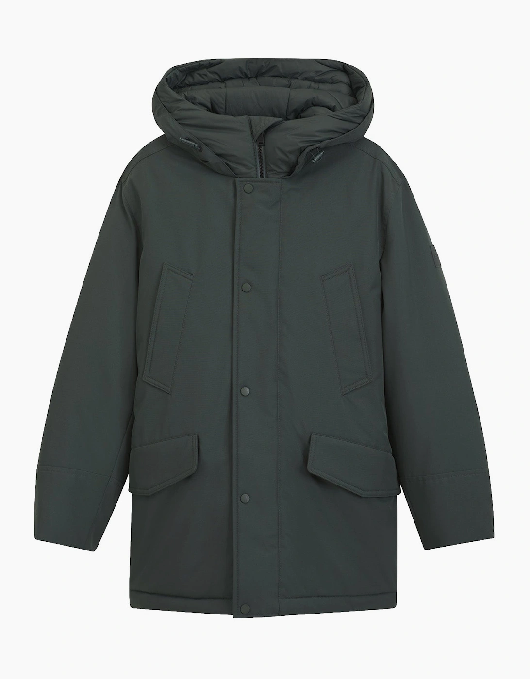 Boss Boss Osiass 1 Water Repellent Arctic Parka Jacket - Grey
