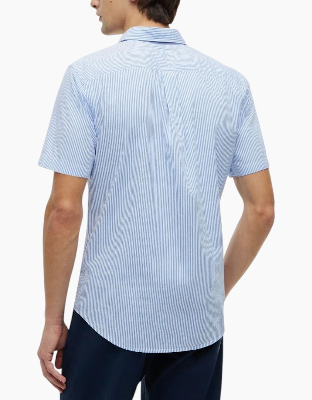 TOMMY HILFIGER Mens Shirt Oxford Lightweight Short Sleeve Regular Fit Summer