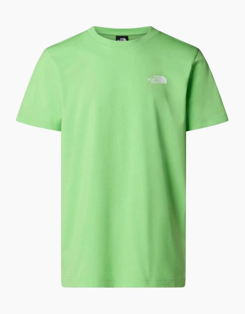 The North Face Mens Simple Dome Short Sleeve T-shirt in Meta Lime