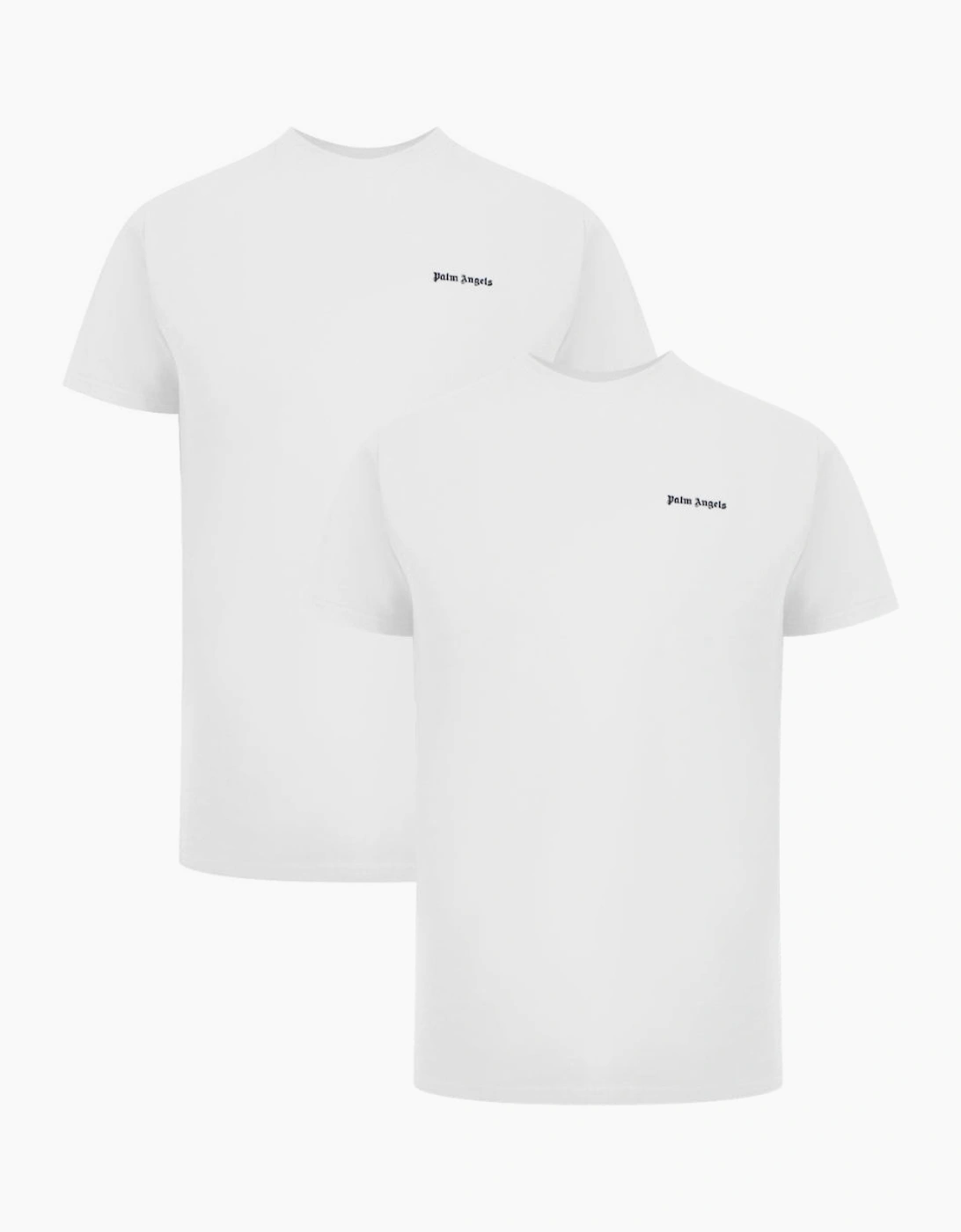 Palm Angels Two-Pack Classic Logo White T-Shirts