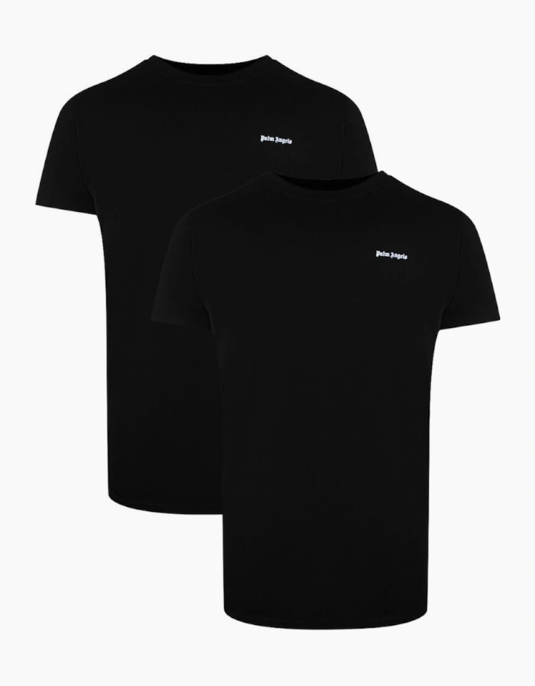 Palm Angels Two-Pack Classic Logo Black T-Shirts