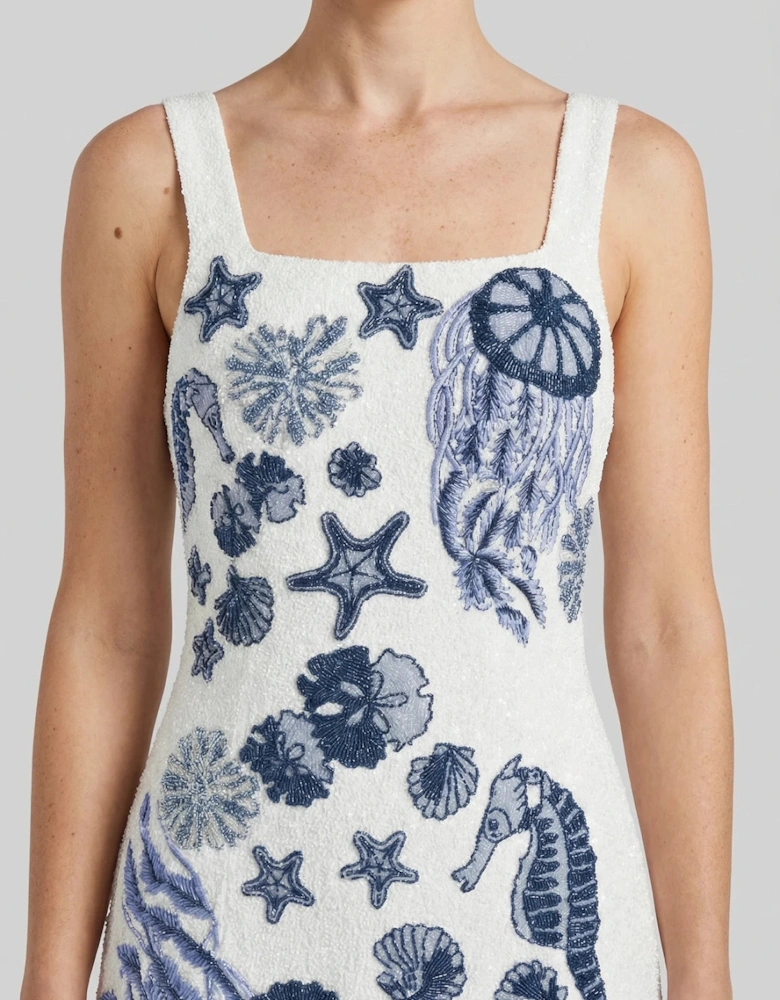 New Orleans Hand-Beaded Dress Multi Colour