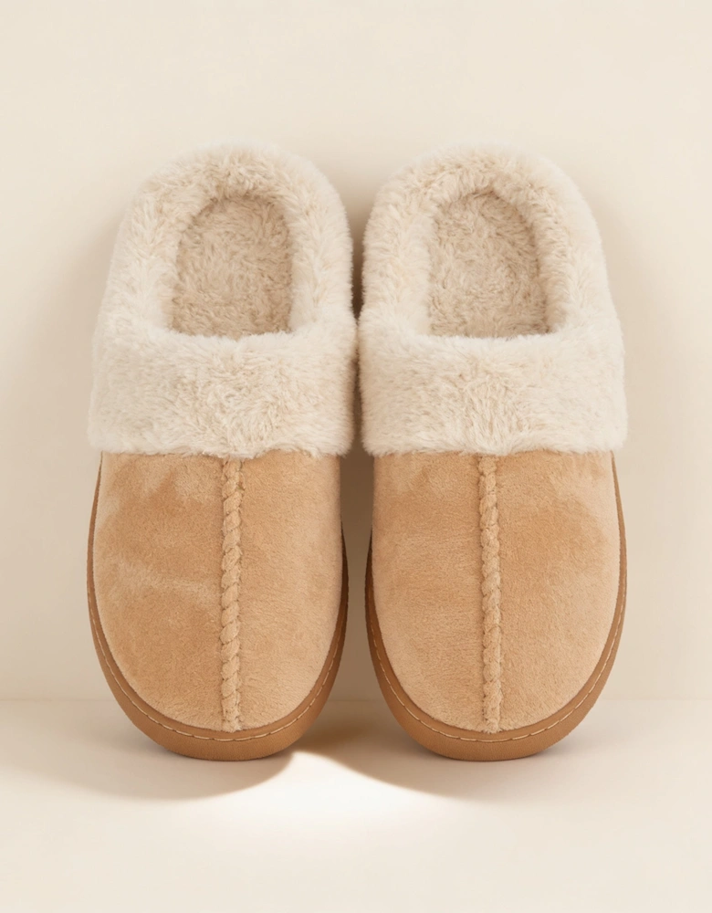 Jo & Joe ZOE Womens Mule Slippers Chestnut