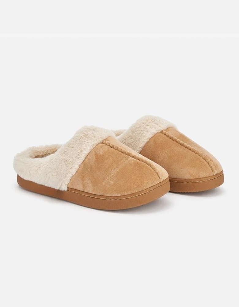 Jo & Joe ZOE Womens Mule Slippers Chestnut