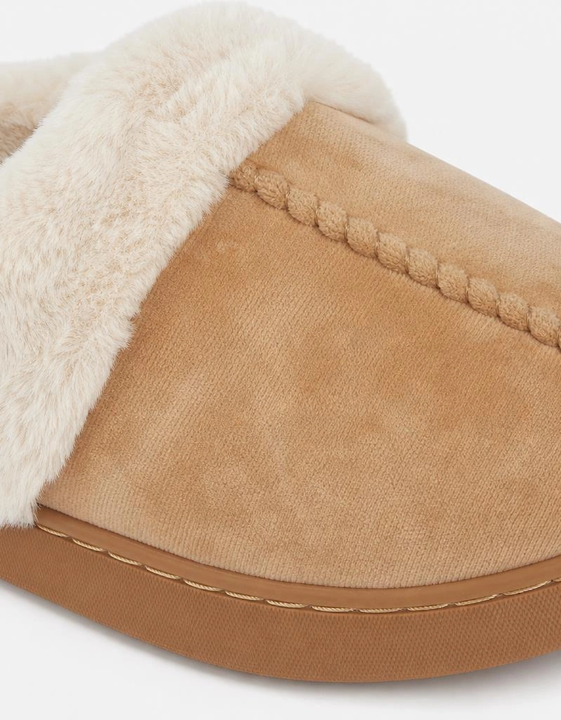 Jo & Joe ZOE Womens Mule Slippers Chestnut