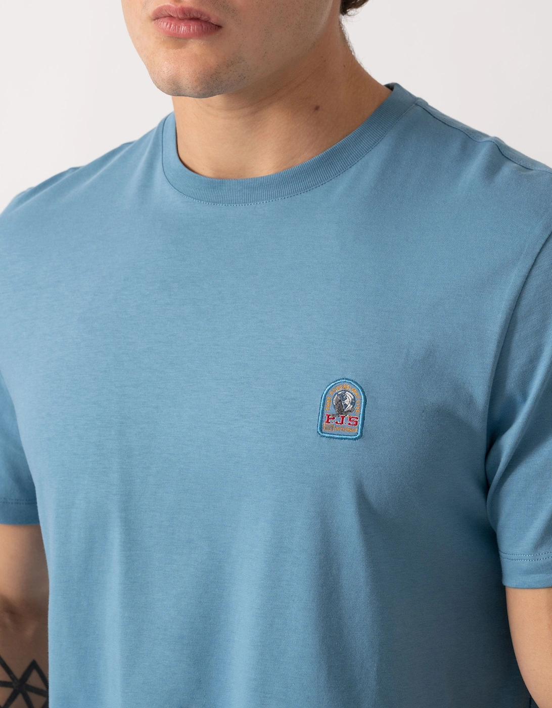 Parajumpers Mens Patch T-Shirt - Sky Steel 138
