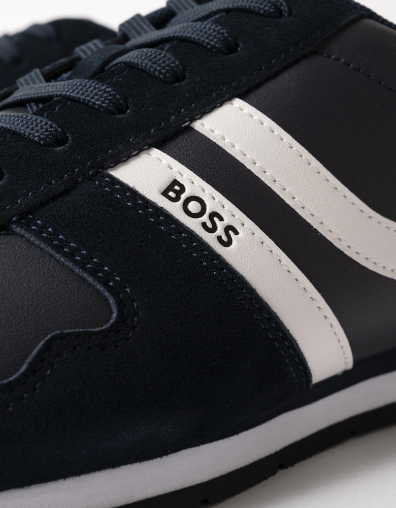 BOSS Orange Levon Runn pumi Mens Trainers - Dark Blue 401