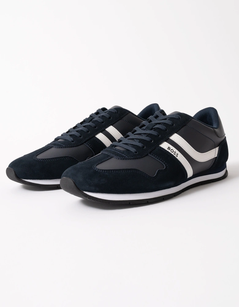 BOSS Orange Levon Runn pumi Mens Trainers - Dark Blue 401