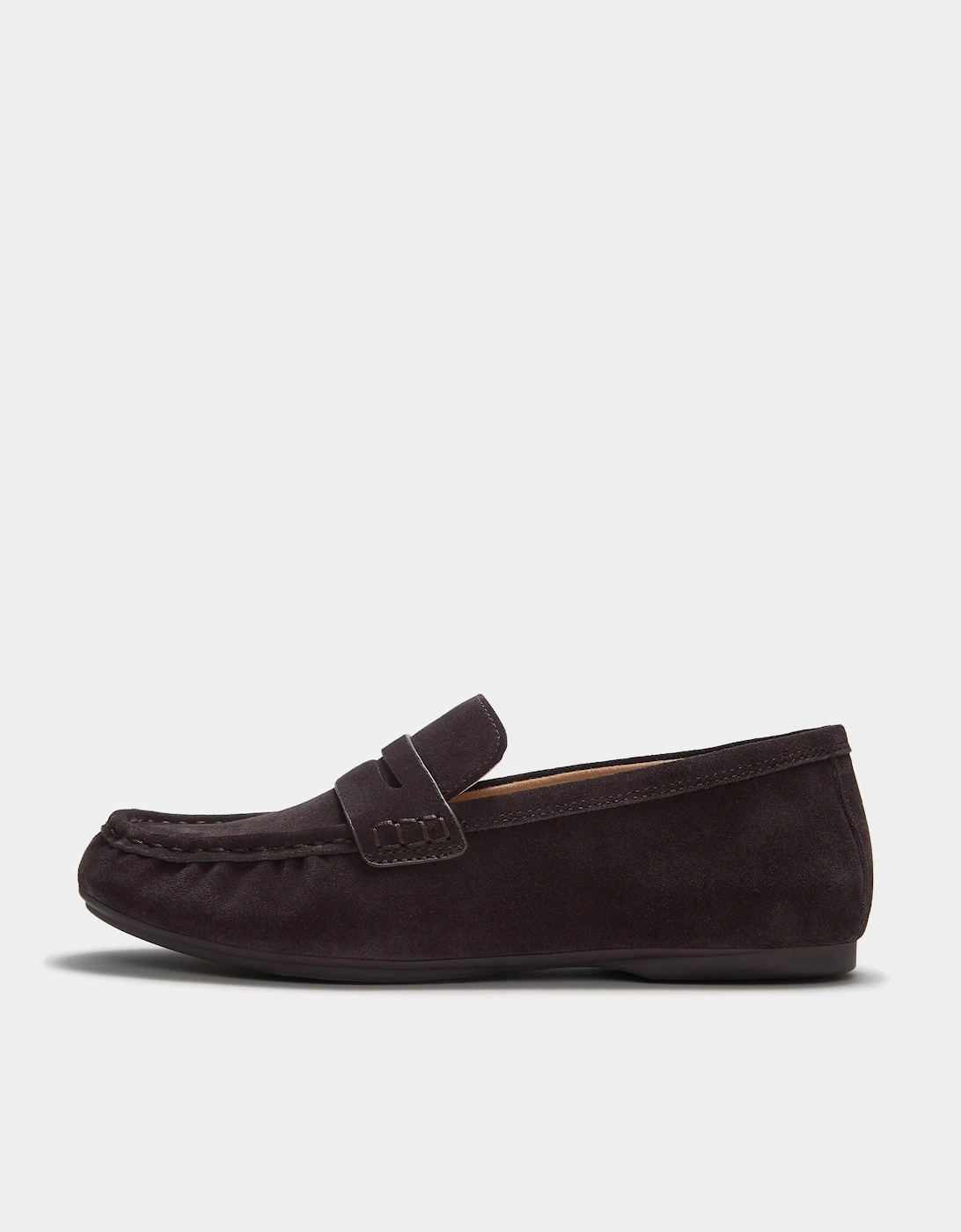 FitFlop Delicato Womens Suede Loafers - Chocolate Brown 167